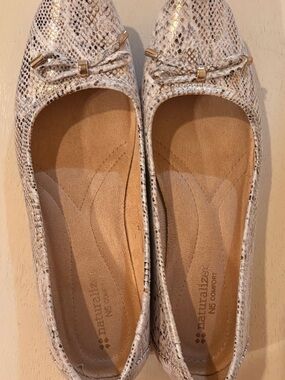 Naturalizer Vanessa Snakeskin-Pattern Ballet Flats
